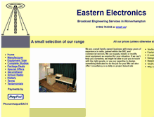 Tablet Screenshot of easternelectronics.co.uk